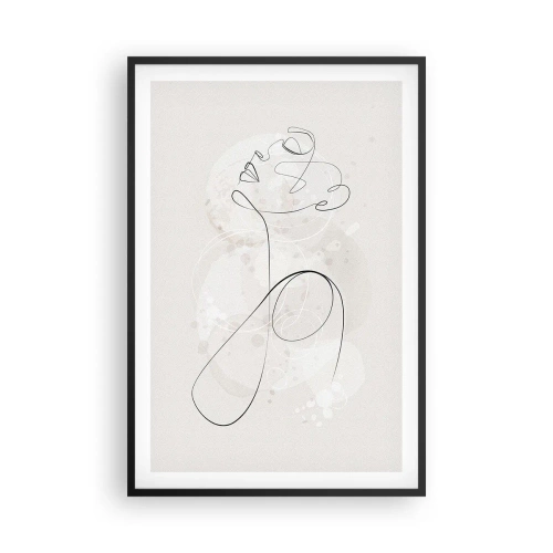 Póster en marco negro - La espiral de la belleza - 61x91 cm