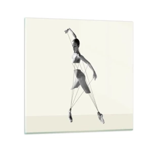 Cuadro sobre vidrio - Impresiones sobre Vidrio - Títere de sí misma - 30x30 cm