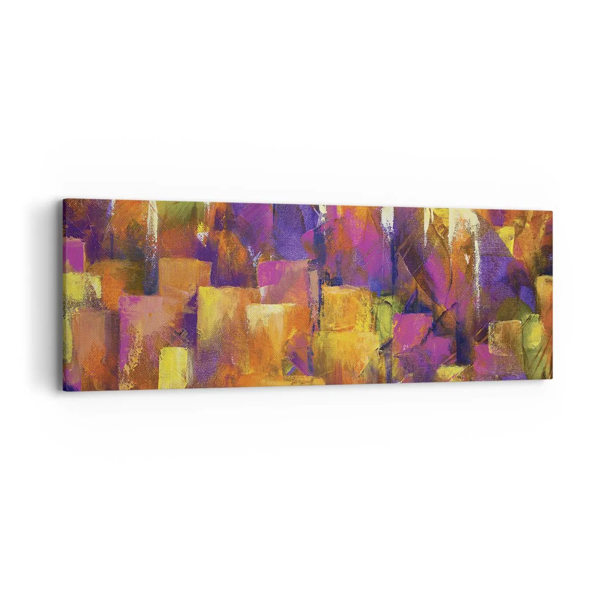 Cuadro sobre lienzo - Impresión de Imagen - Composición metropolitana - 90x30 cm