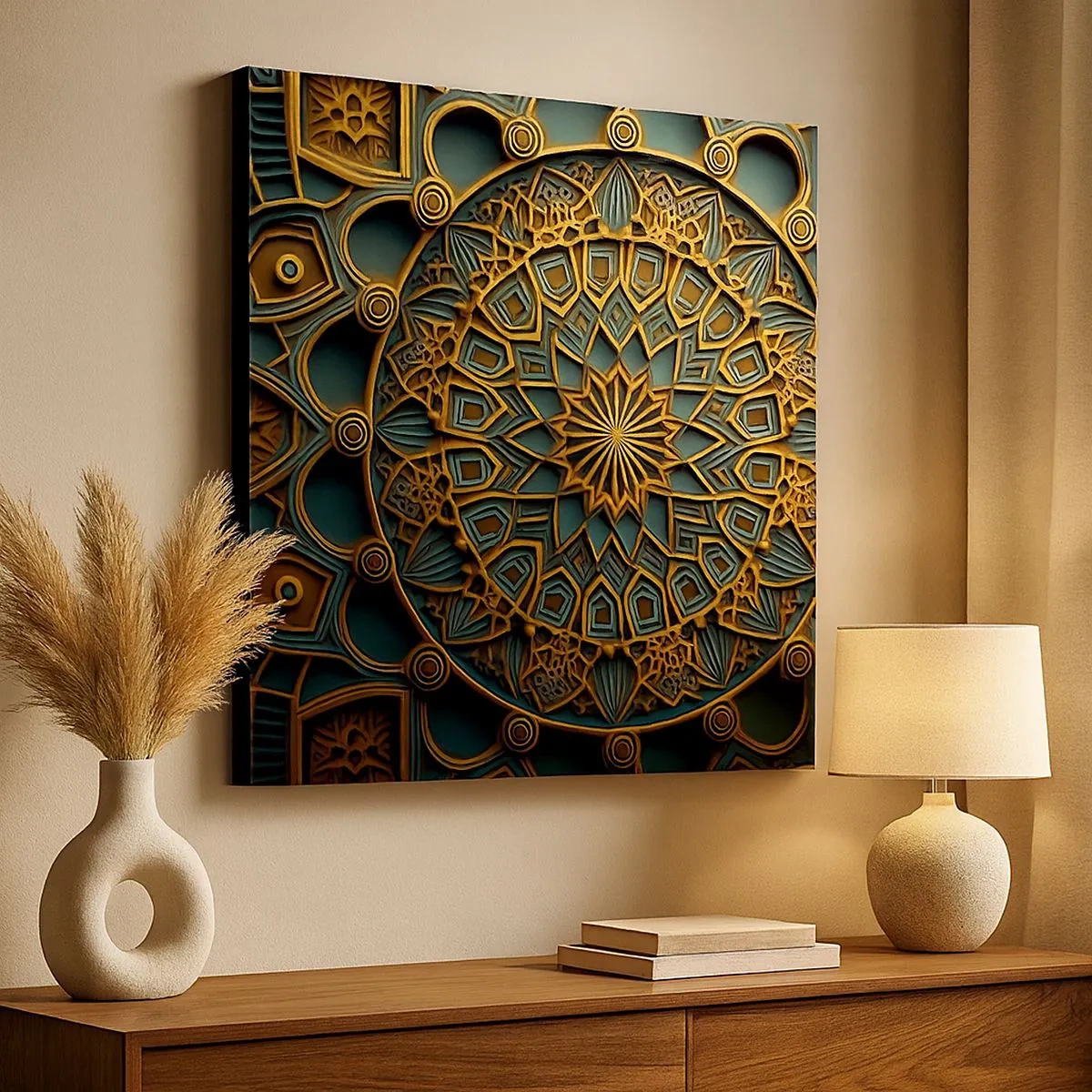 Cuadro sobre lienzo - Impresión de Imagen - En un clima árabe - 30x30 cm