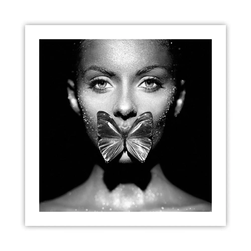 Póster - Beso de mariposa - 50x50 cm