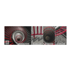 Muestra de fotomural Premium Canvas - Juegos arquitectónicos - Arquitectura, Escaleras, Industrial - 100x30 cm
