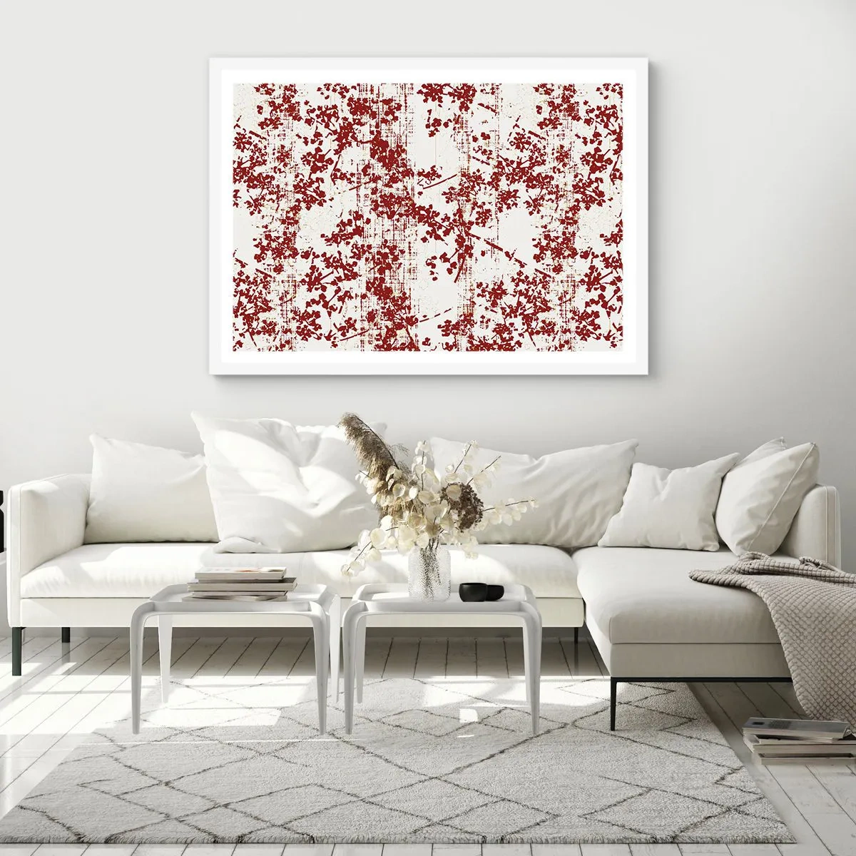 Póster en marco blanco - Como un viejo percal - 91x61 cm