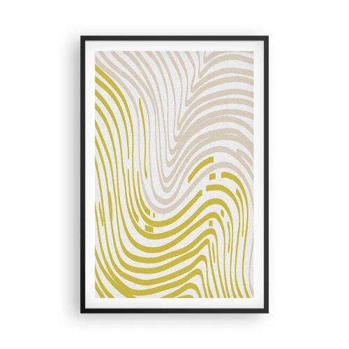 Póster en marco negro - Composición curvada - 61x91 cm