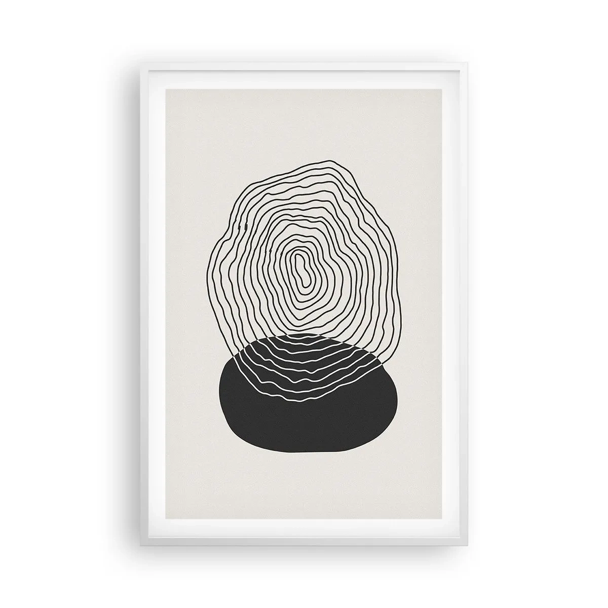 Póster en marco blanco - Persistencia y vibración - 61x91 cm