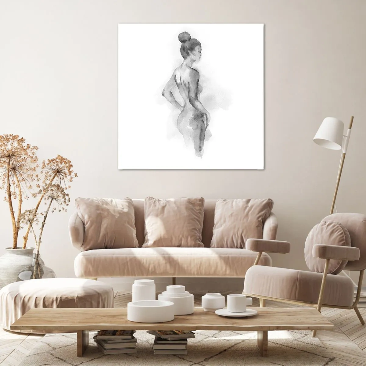 Cuadro sobre lienzo - Impresión de Imagen - Tan hermosa como la pintura - 30x30 cm