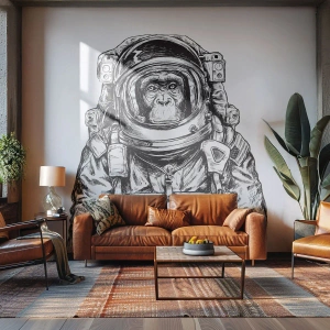 Fotomural Autadhesivo Deluxe Sticker - Evolución alternativa - Abstracción, Astronauta, Mono - 250x175 cm