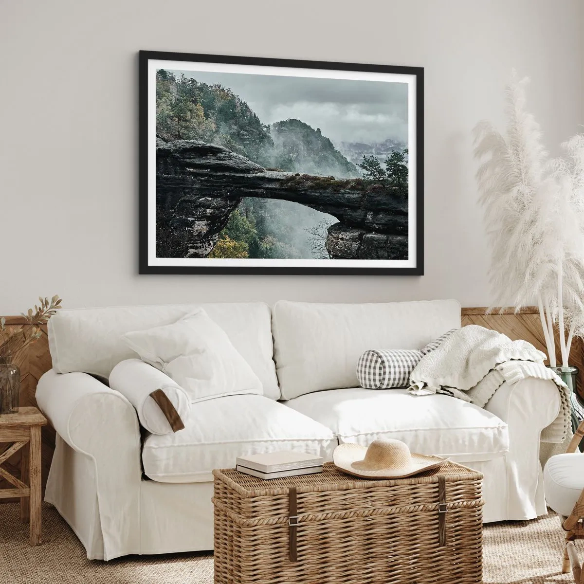 Póster en marco negro - La aventura está a punto de comenzar - 40x30 cm