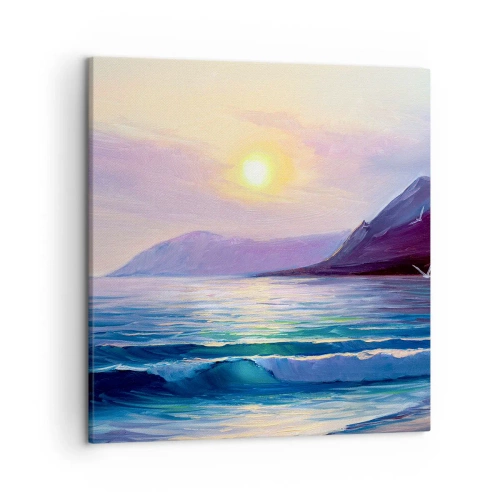 Cuadro sobre lienzo - Impresión de Imagen - Cristal de agua y aire - 50x50 cm