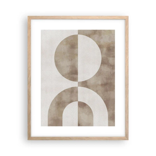 Póster en marco roble claro - Similitudes y diferencias - 40x50 cm