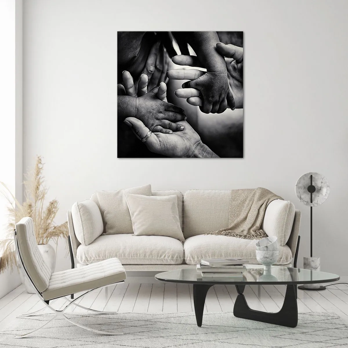 Cuadro sobre vidrio - Impresiones sobre Vidrio - Ser humano - 70x70 cm