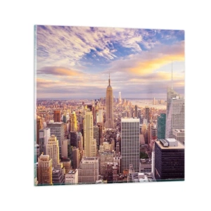 Cuadro sobre vidrio - Impresiones sobre Vidrio - Alcanzar las nubes - 40x40 cm