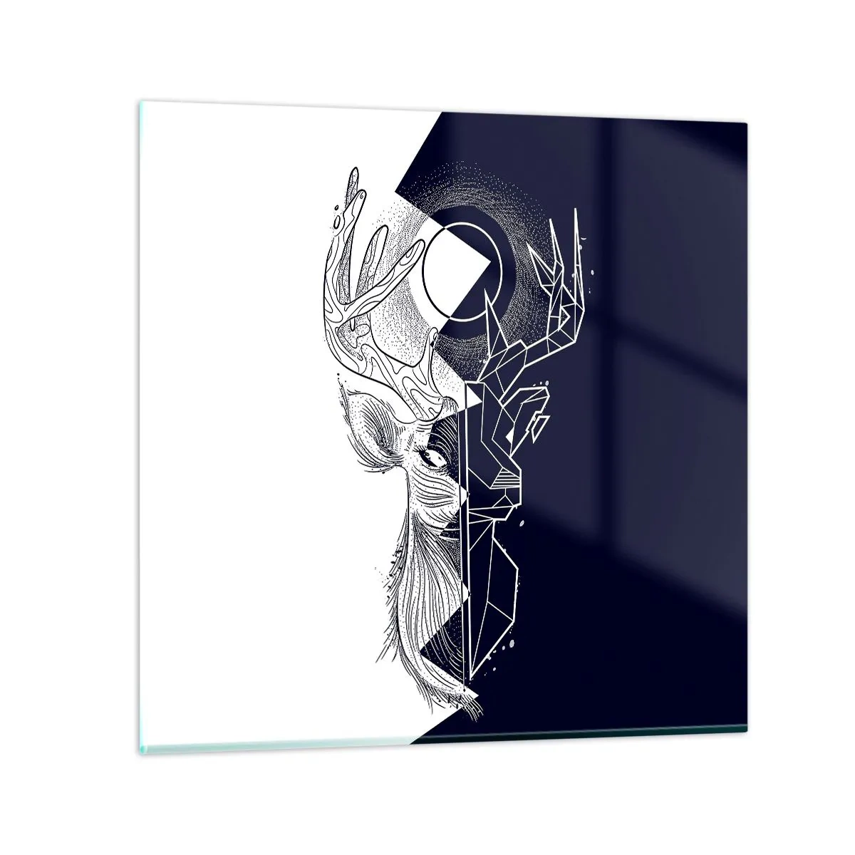 Cuadro sobre vidrio - Impresiones sobre Vidrio - Lucha y unidad de los opuestos - 60x60 cm