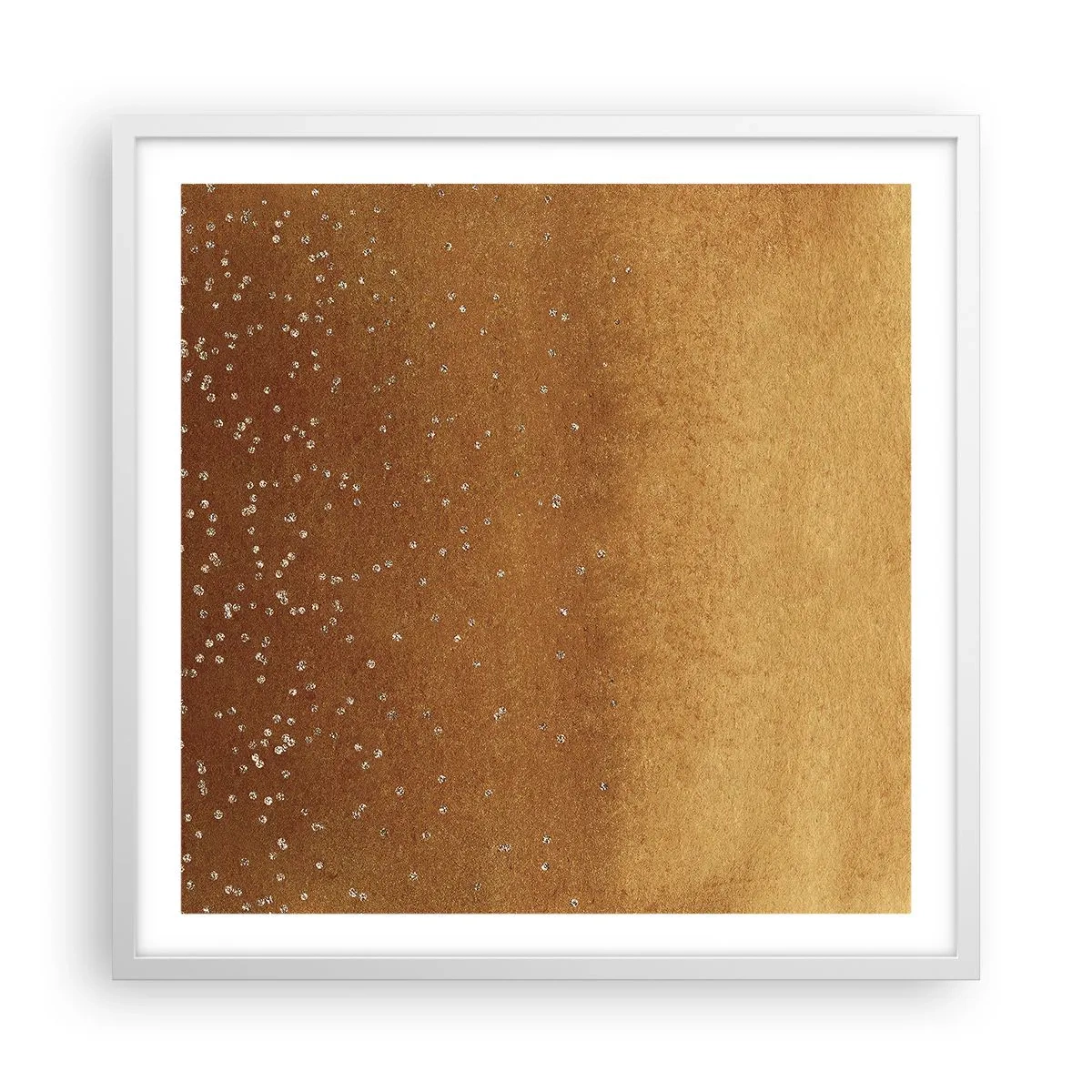 Póster en marco blanco - Nacimiento de la luz - 60x60 cm