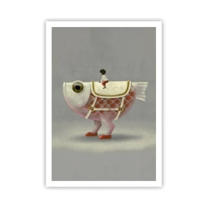 Póster - Jinete del pescado - 70x100 cm