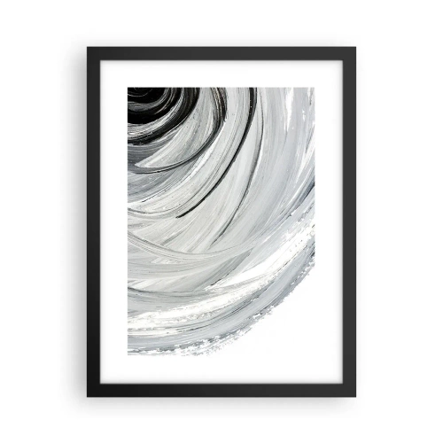Póster en marco negro - Composición orbital - 30x40 cm
