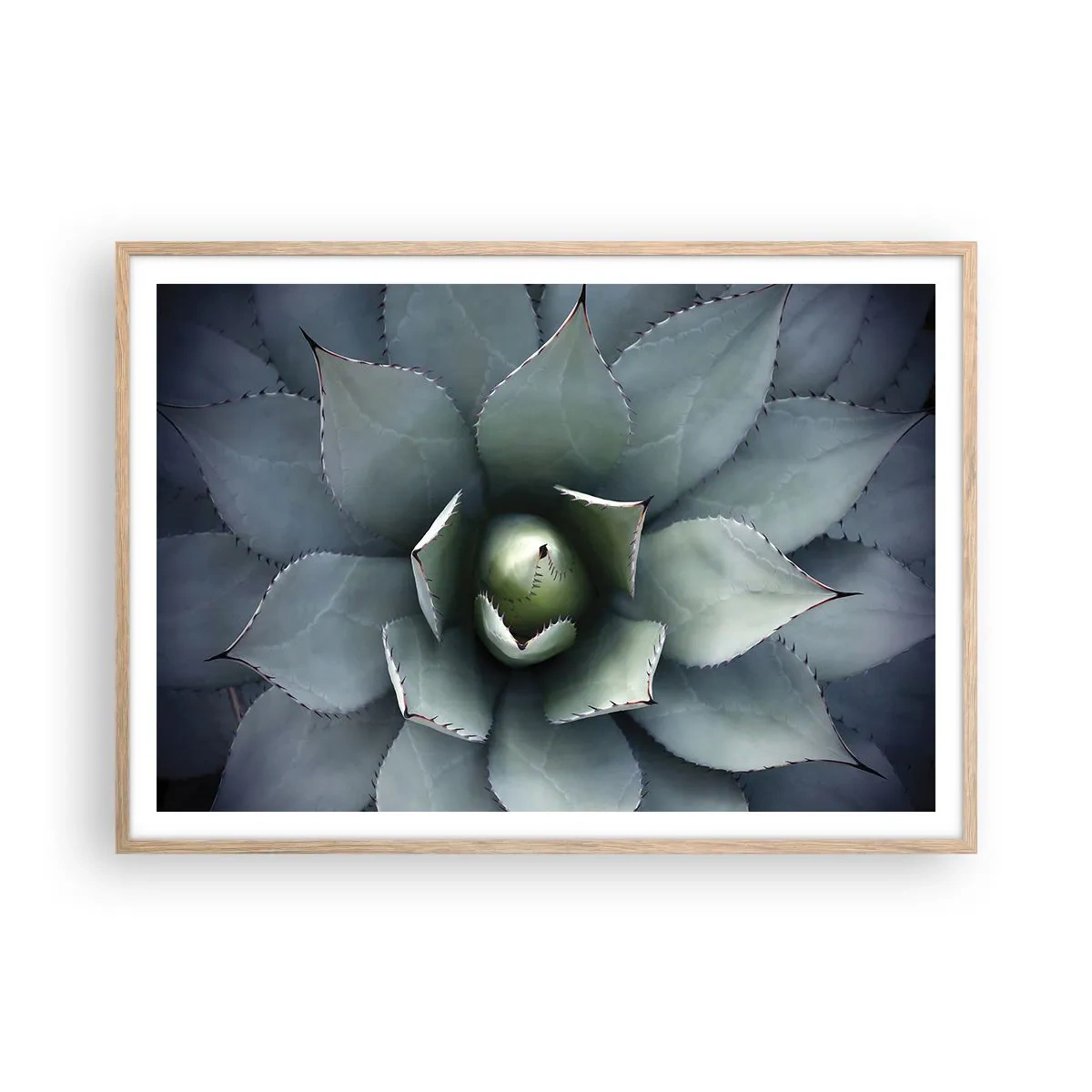 Póster en marco roble claro - Perfección natural - 100x70 cm