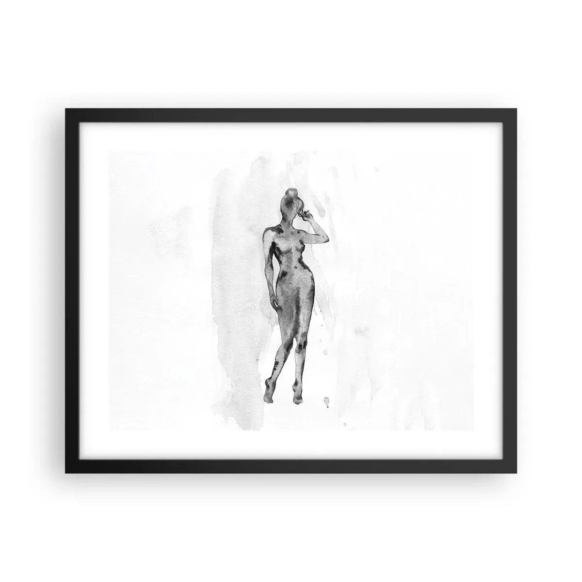 Póster en marco negro - Un estudio sobre el ideal de feminidad - 50x40 cm