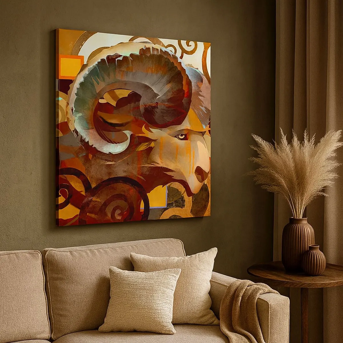 Cuadro sobre lienzo - Impresión de Imagen - Magia - religiones - rituales - 30x30 cm