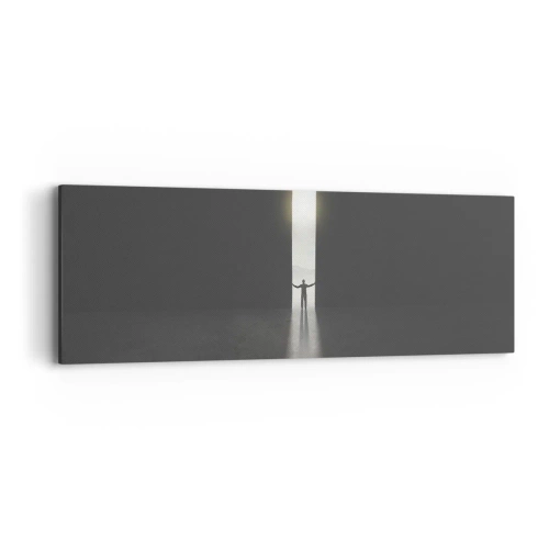 Cuadro sobre lienzo - Impresión de Imagen - Un paso hacia un futuro brillante - 90x30 cm