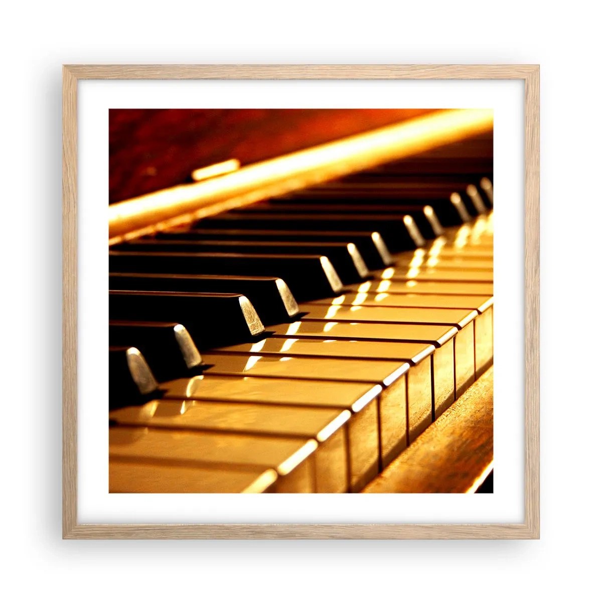 Póster en marco roble claro - Posibilidades ilimitadas - 50x50 cm