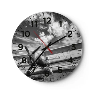 Reloj de pared - Reloj de vidrio - No puedo esperar - 30x30 cm