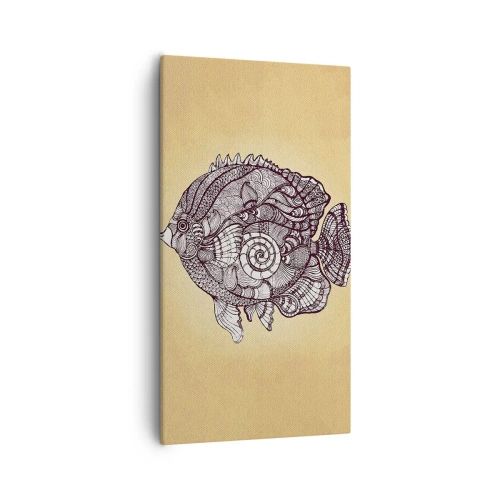 Cuadro sobre lienzo - Impresión de Imagen - De un océano de ornamentos - 55x100 cm