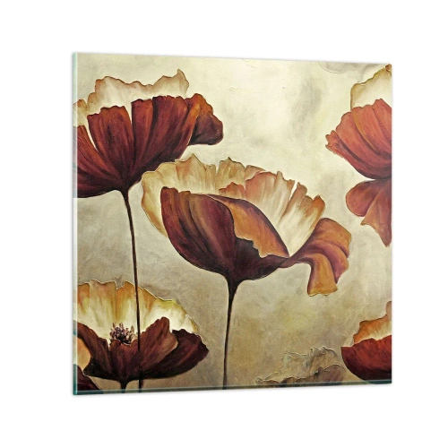 Cuadro sobre vidrio - Impresiones sobre Vidrio - Prado de prados - 70x70 cm