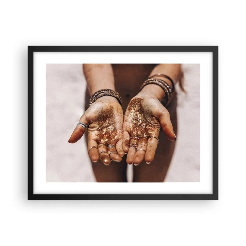 Póster en marco negro - Un regalo para ti - 50x40 cm