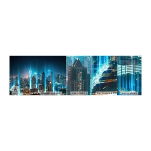 Muestra de fotomural autoadhesivo Deluxe Sticker - De Berlín al cielo - Ciudad, Arquitectura, Viajes - 100x30 cm