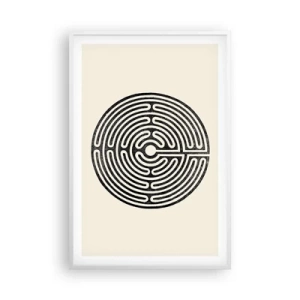 Póster en marco blanco - Orden misterioso - 61x91 cm