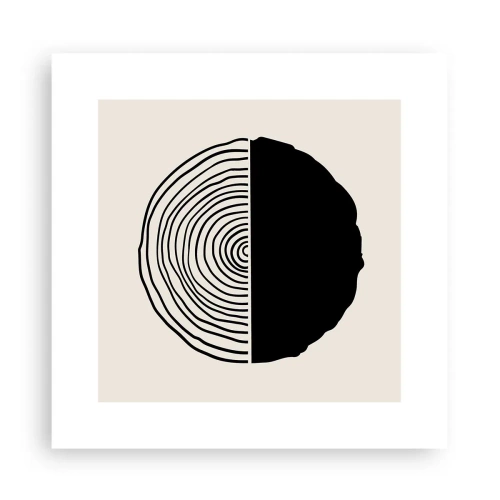 Póster - Mitad y mitad - 30x30 cm