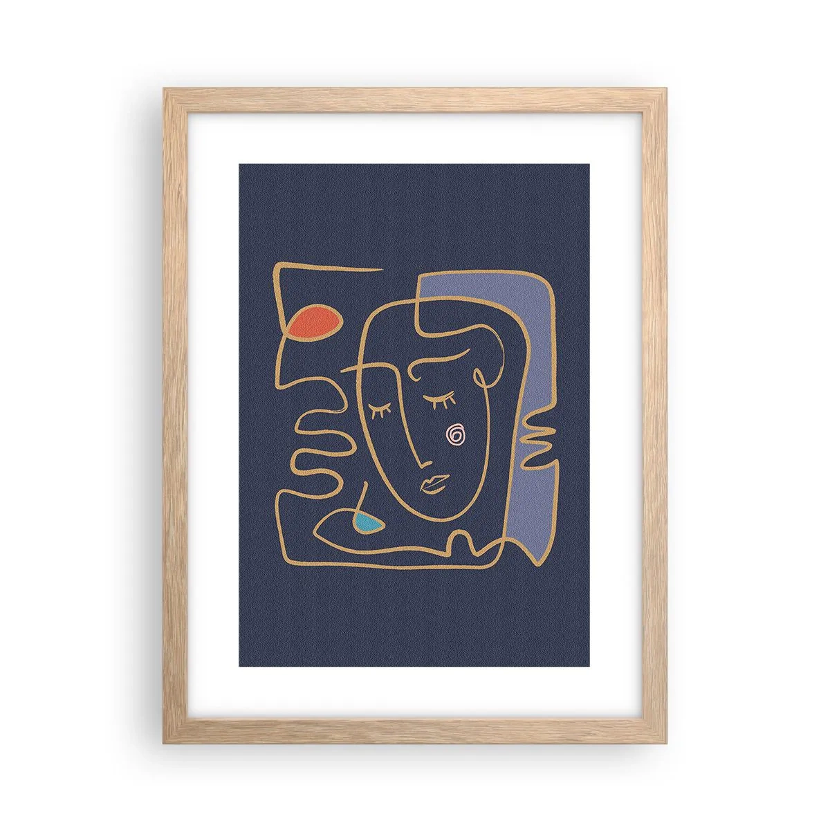 Póster en marco roble claro - En un maravilloso sueño - 30x40 cm