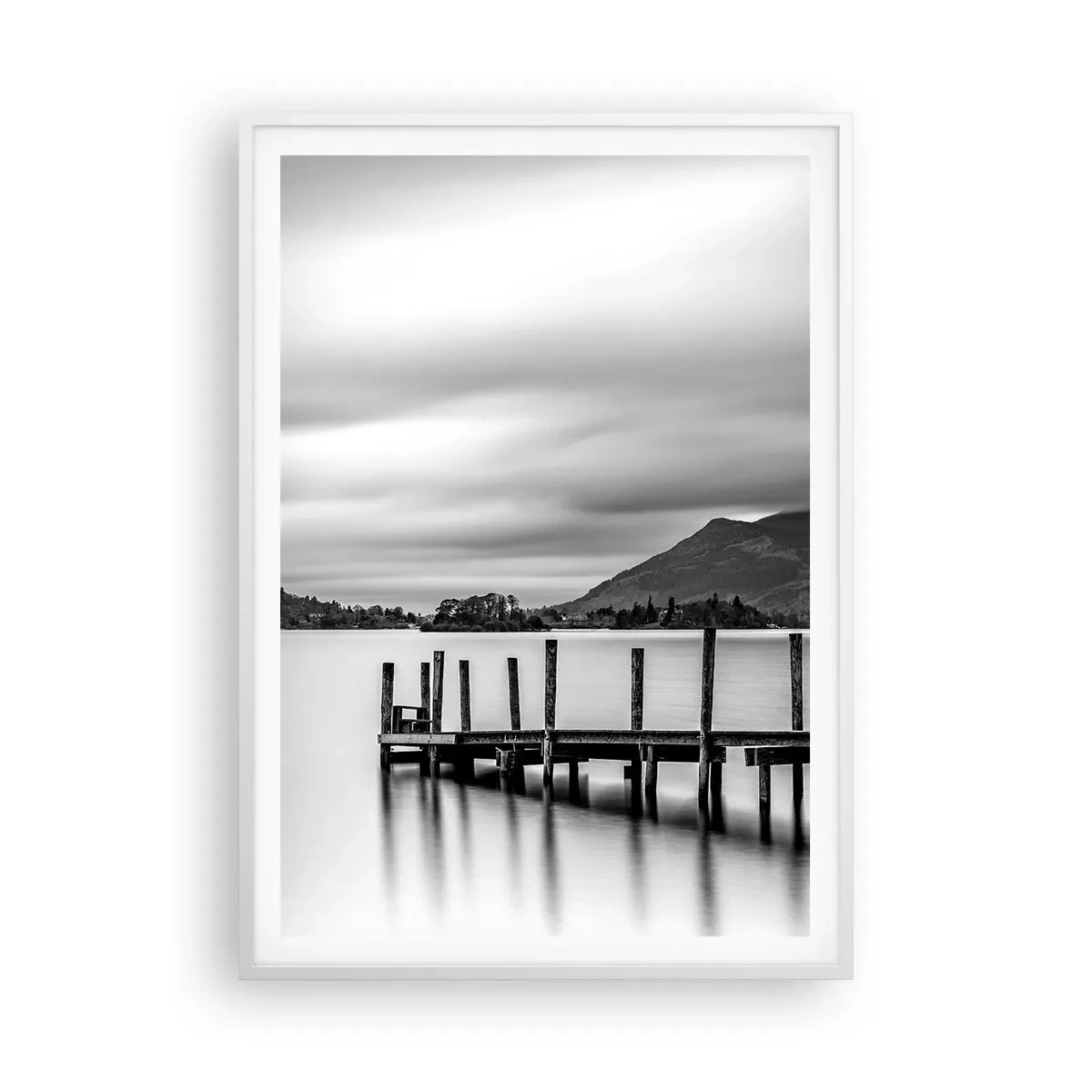 Póster en marco blanco - Dulzura y la fuerza - 70x100 cm