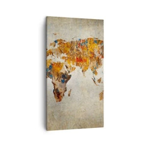Cuadro sobre lienzo - Impresión de Imagen - Un mundo verdaderamente grande - 45x80 cm