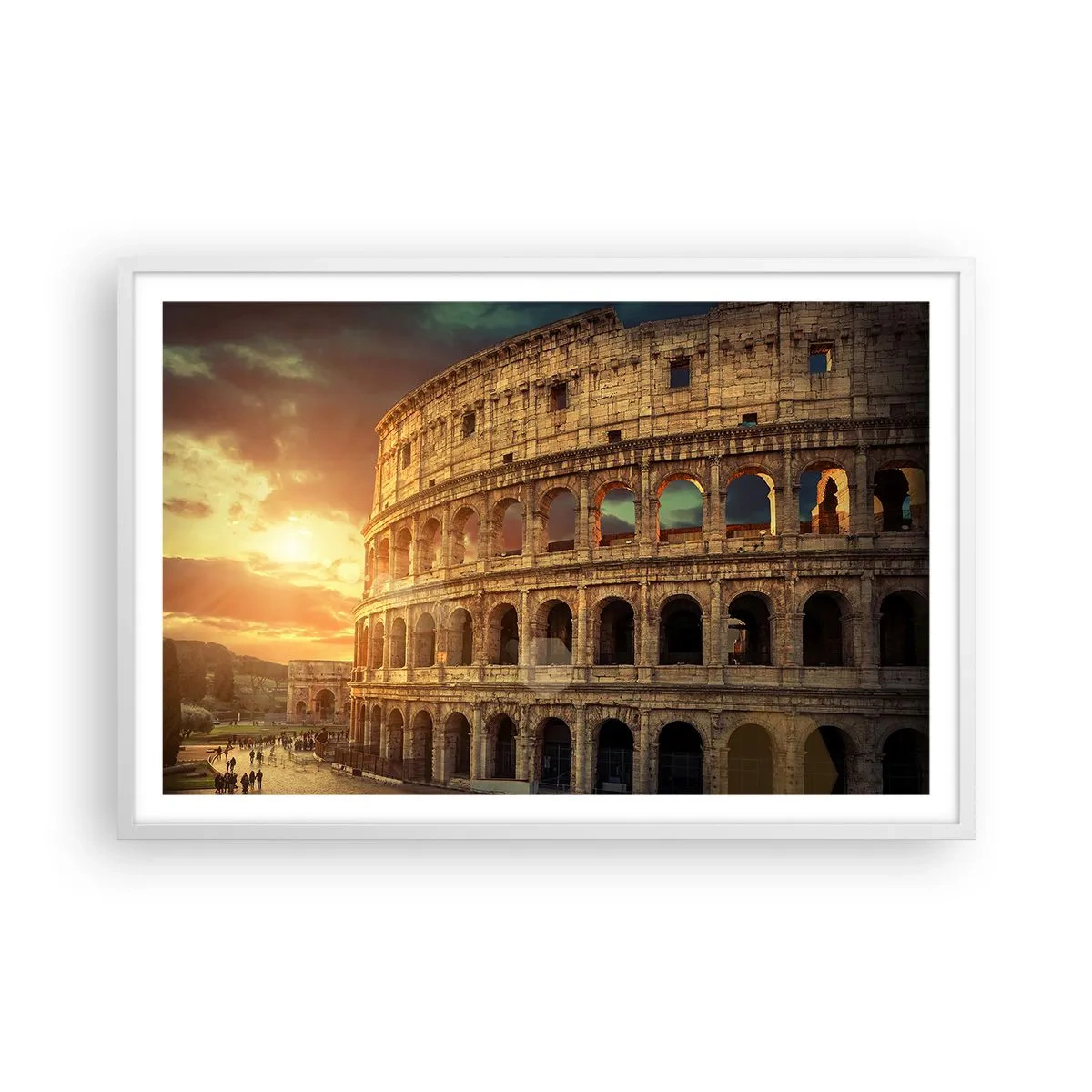 Póster en marco blanco - Una impresión colosal - 91x61 cm