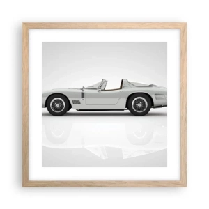 Póster en marco roble claro - Una promesa de diversión - 40x40 cm