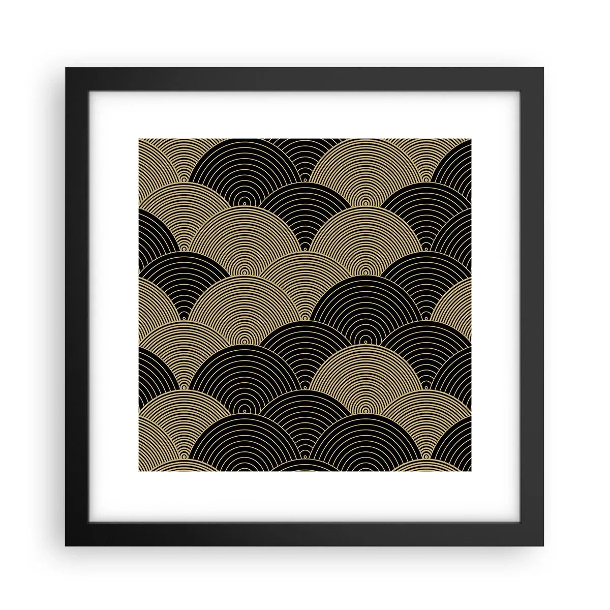 Póster en marco negro - Multiplicación de la unidad - 30x30 cm