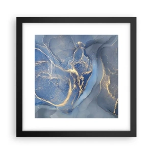 Póster en marco negro - Polvo de oro - 30x30 cm