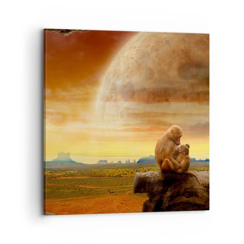 Cuadro sobre lienzo - Impresión de Imagen - El amor es igual en todas partes - 70x70 cm