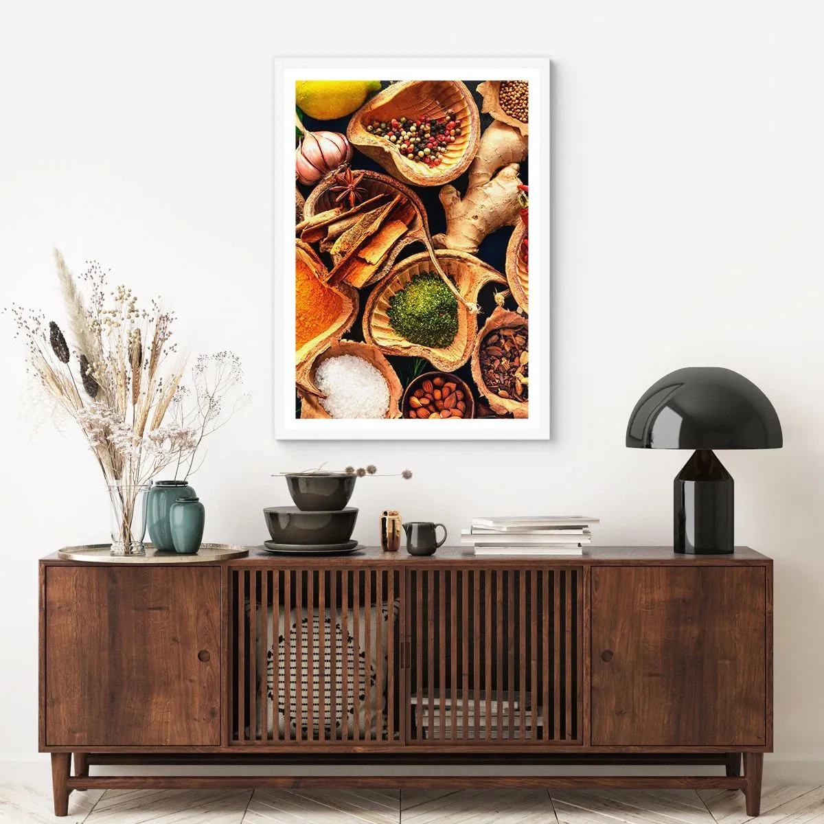 Póster en marco blanco - Toma lo que quieras - 50x70 cm