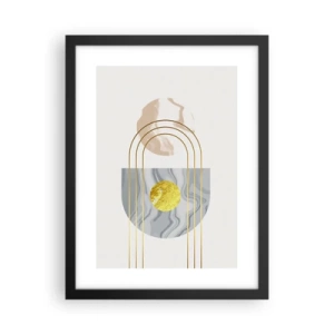 Póster en marco negro - Brillo y resplandor - 30x40 cm