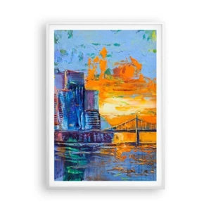Póster en marco blanco - Cultura y naturaleza - 70x100 cm