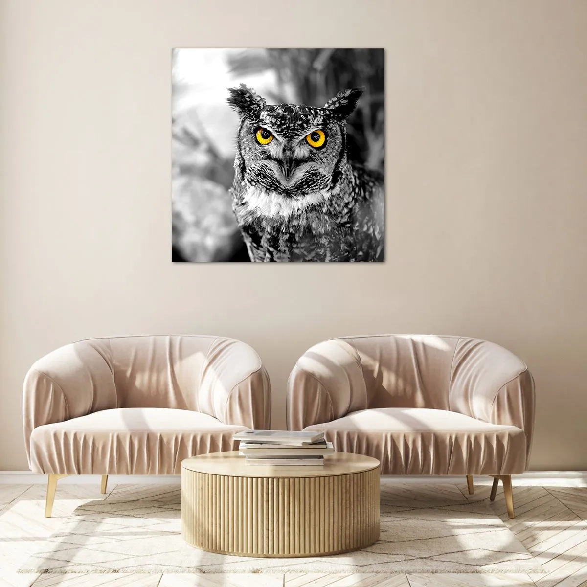 Cuadro sobre vidrio - Impresiones sobre Vidrio - Nada se puede ocultar - 70x70 cm