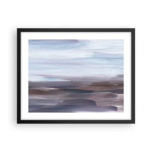 Póster en marco negro - Elementos: agua - 50x40 cm