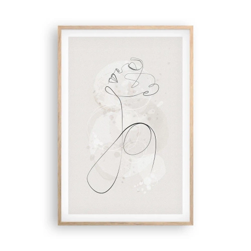 Póster en marco roble claro - La espiral de la belleza - 61x91 cm