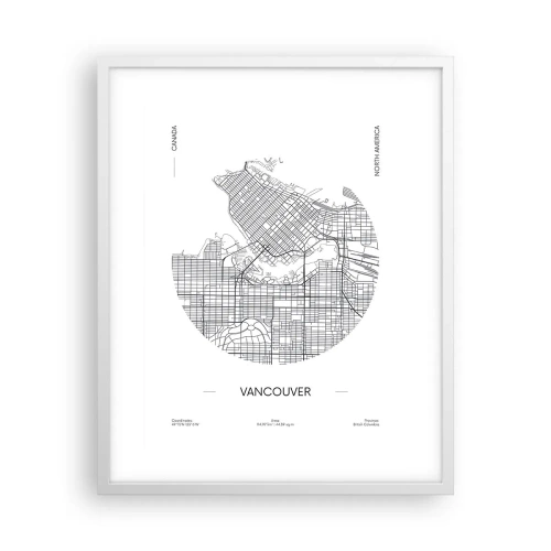 Póster en marco blanco - Anatomía de Vancouver - 40x50 cm