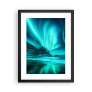 Póster en marco negro - Maravillas del norte - 30x40 cm