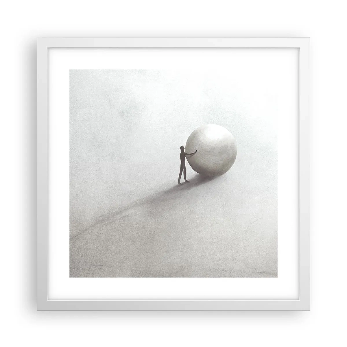 Póster en marco blanco - El juego de la vida - 40x40 cm