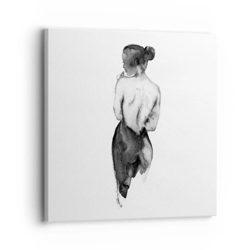 Cuadro sobre lienzo - Impresión de Imagen - Sin ella el mundo deja de tener sentido - 30x30 cm